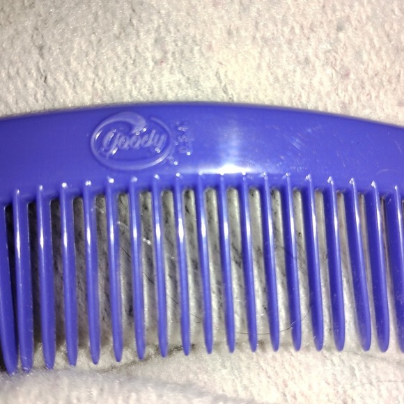 Vintage GOODY Pocket Hip‎ Comb w/ Handle Dark Blue 6 1/2"  RETRO Groovy USA - Picture 3 of 3